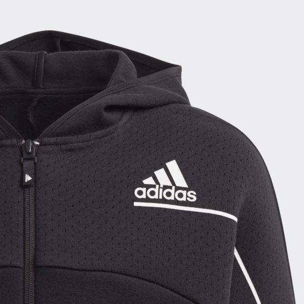 Adidas Z.n.e. Sweat à Capuche Ample Zippé Noir Fashion