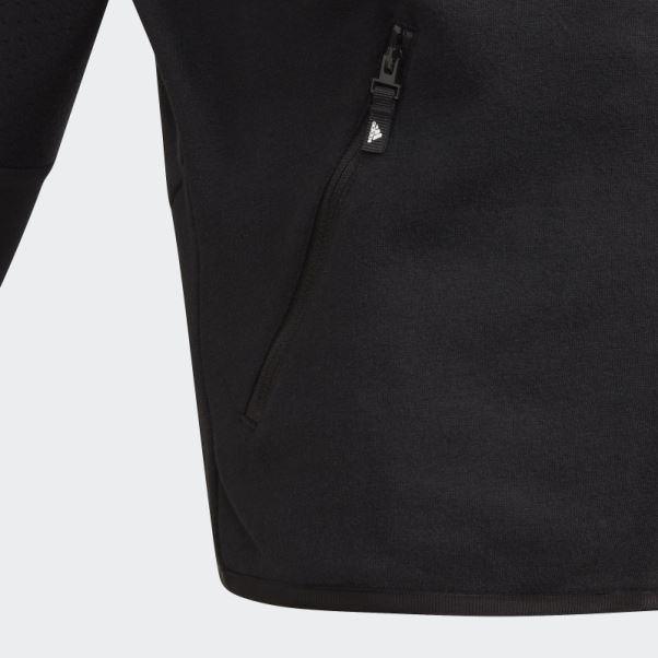 Adidas Z.n.e. Sweat à Capuche Ample Zippé Noir Fashion