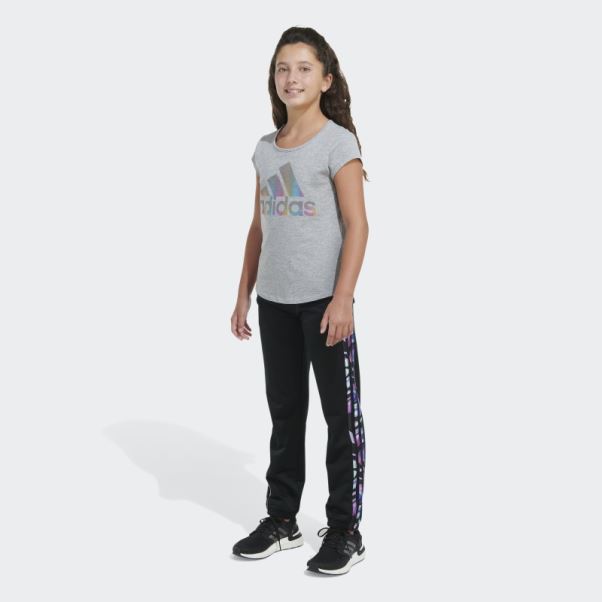 Pantalon De Survêtement En Tricot Noir Adidas Aop 3s