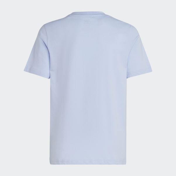 Tee Shirt Adicolor Bleu Aube Adidas