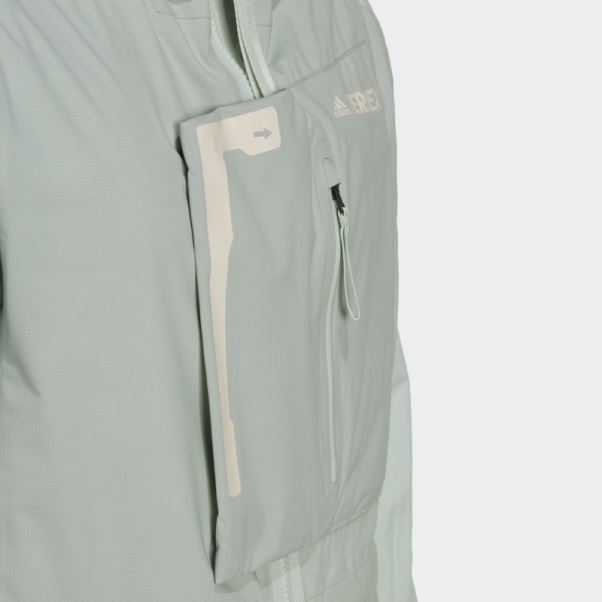 Veste De Randonnée Terrex Xploric Rain.rdy Adidas Vert