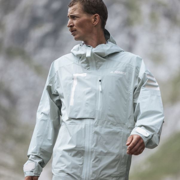 Veste De Randonnée Terrex Xploric Rain.rdy Adidas Vert