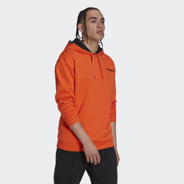 Sweat à Capuche Adidas Terrex Logo Orange