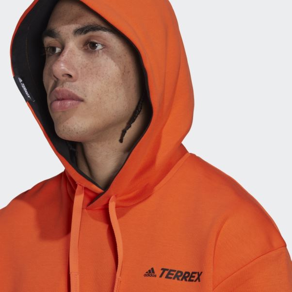 Sweat à Capuche Adidas Terrex Logo Orange