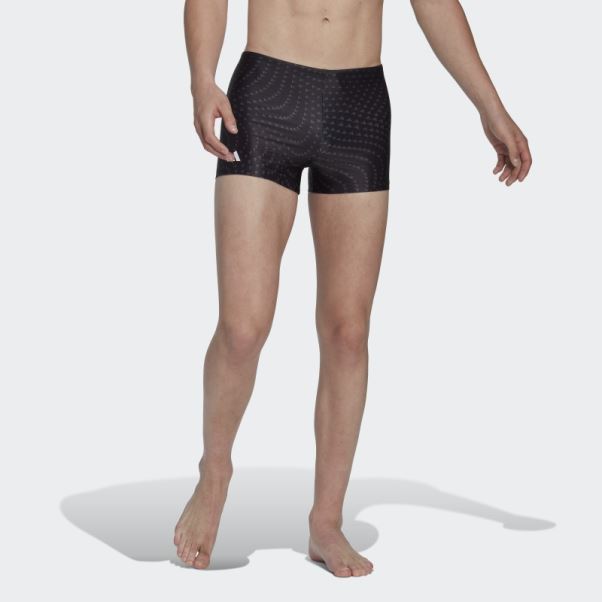Boxer De Bain Graphique Noir Adidas