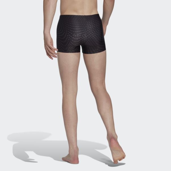 Boxer De Bain Graphique Noir Adidas