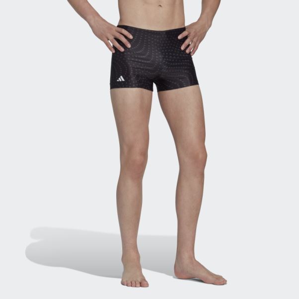 Boxer De Bain Graphique Noir Adidas