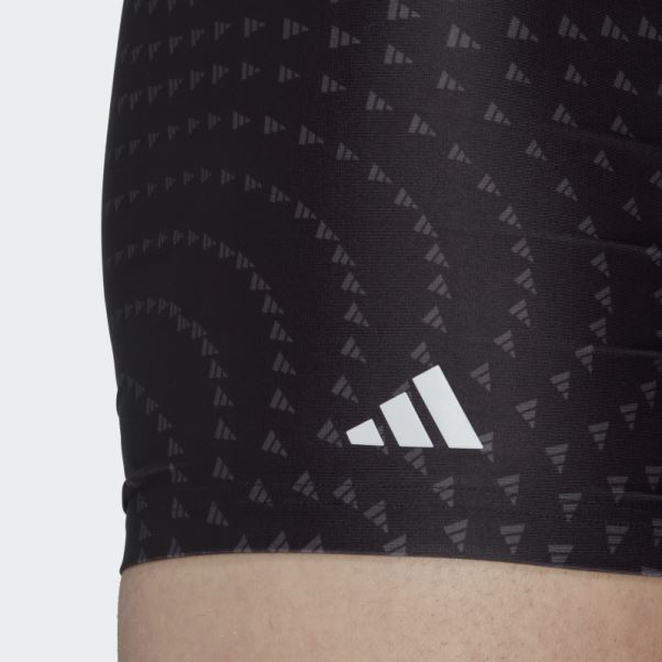 Boxer De Bain Graphique Noir Adidas