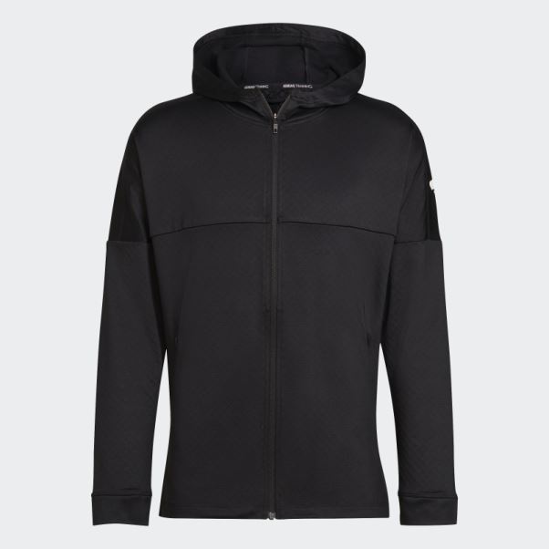 Sweat à Capuche Zippé Adidas Workout Warm Noir