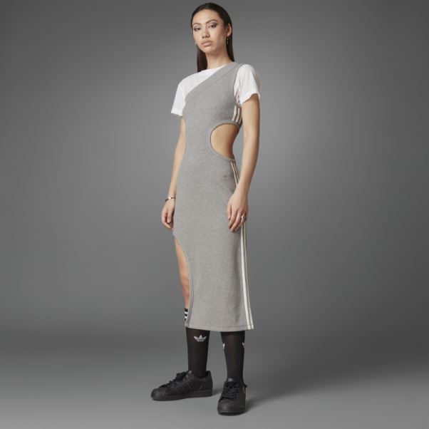 Adidas Core Heather Robe Une épaule Bleu Version