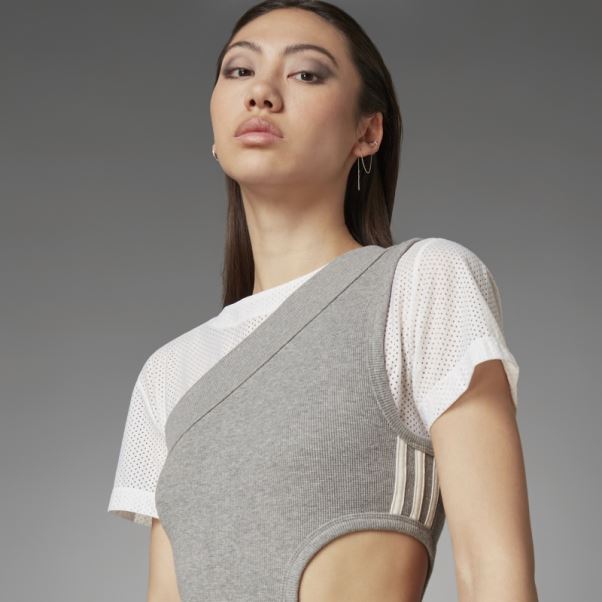 Adidas Core Heather Robe Une épaule Bleu Version