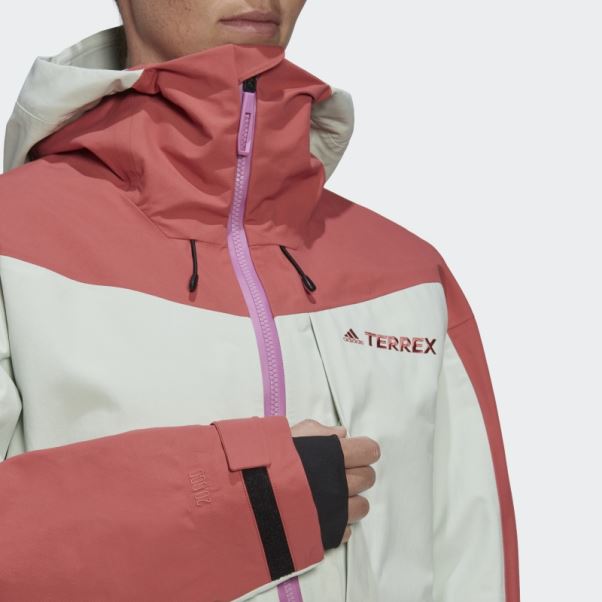 Veste De Snow En Nylon Post-consommation Terrex 3l Rouge Adidas