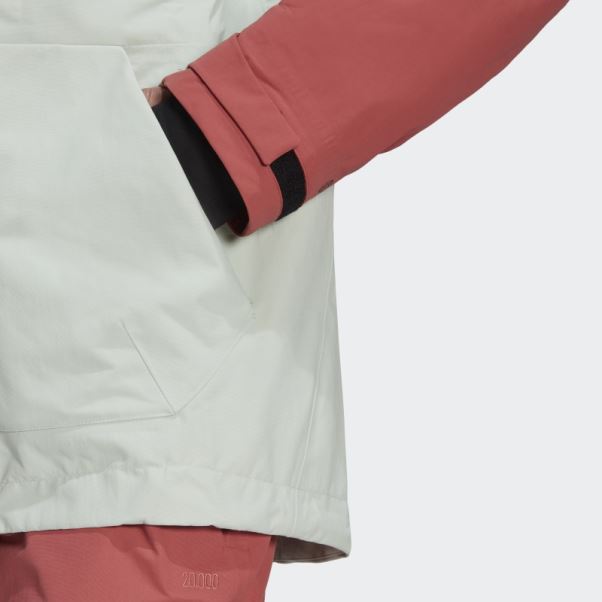 Veste De Snow En Nylon Post-consommation Terrex 3l Rouge Adidas