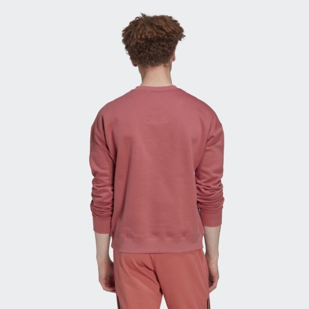 Sweat Adidas Polaire Crew Rouge