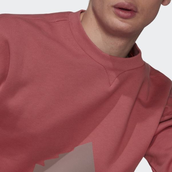 Sweat Adidas Polaire Crew Rouge
