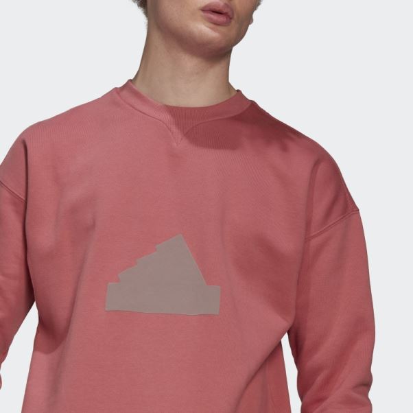 Sweat Adidas Polaire Crew Rouge