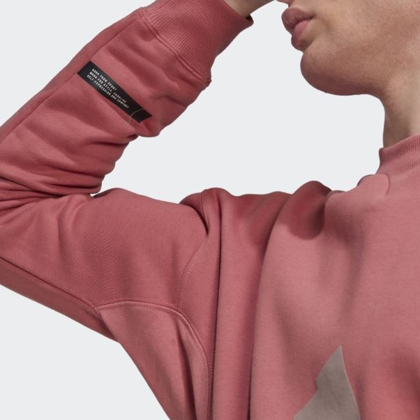 Sweat Adidas Polaire Crew Rouge
