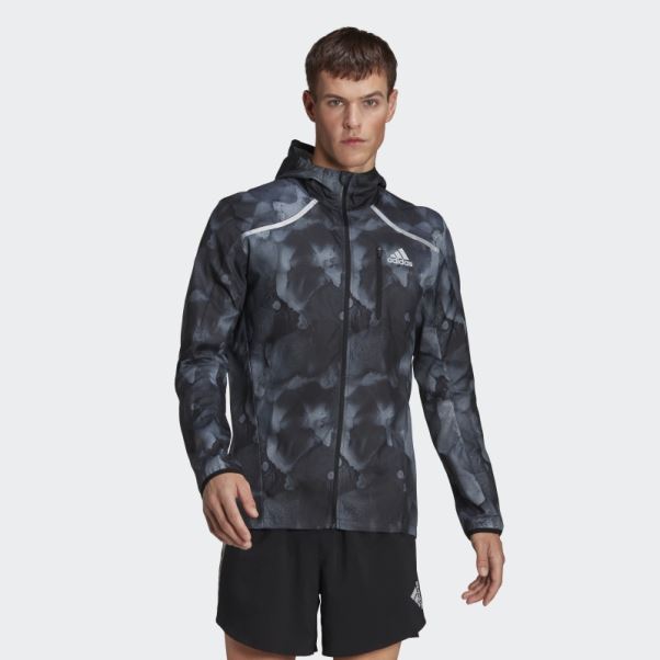 Veste Graphique Marathon Rapide Adidas Noir