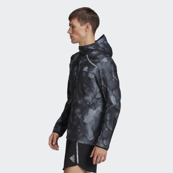 Veste Graphique Marathon Rapide Adidas Noir