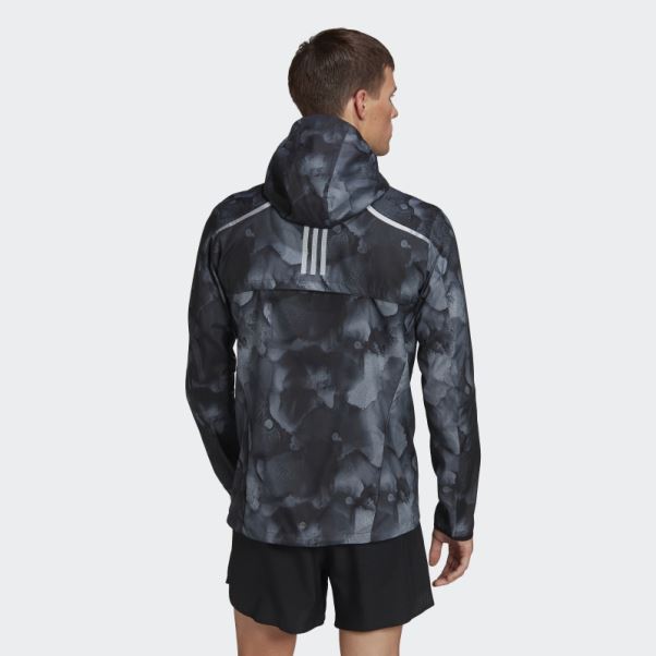 Veste Graphique Marathon Rapide Adidas Noir