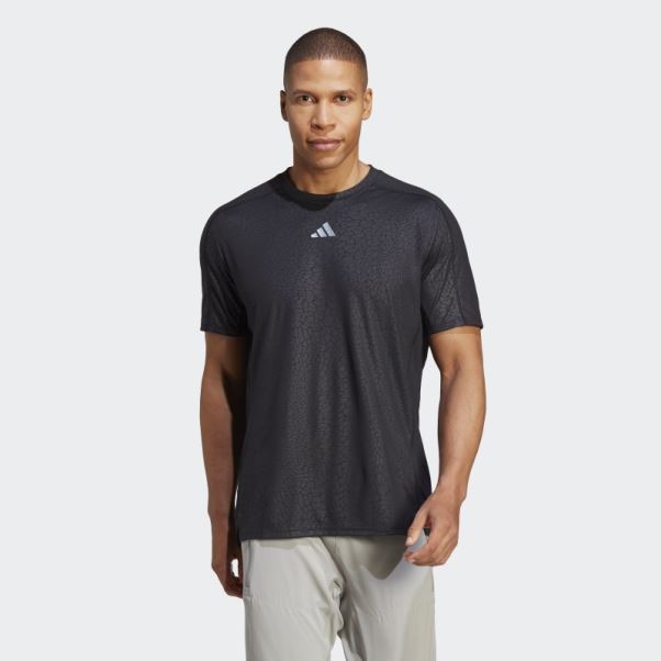 T-shirt D'entraînement Noir Imprimé Pu Adidas
