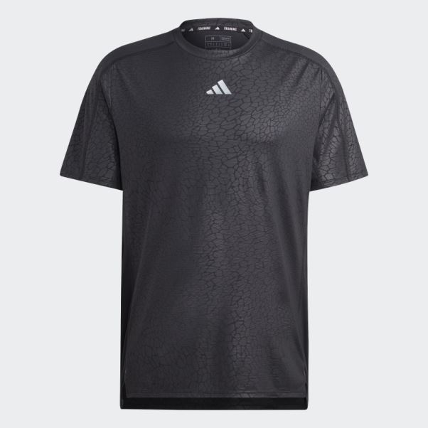 T-shirt D'entraînement Noir Imprimé Pu Adidas