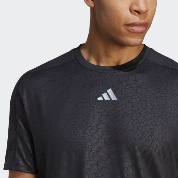 T-shirt D'entraînement Noir Imprimé Pu Adidas