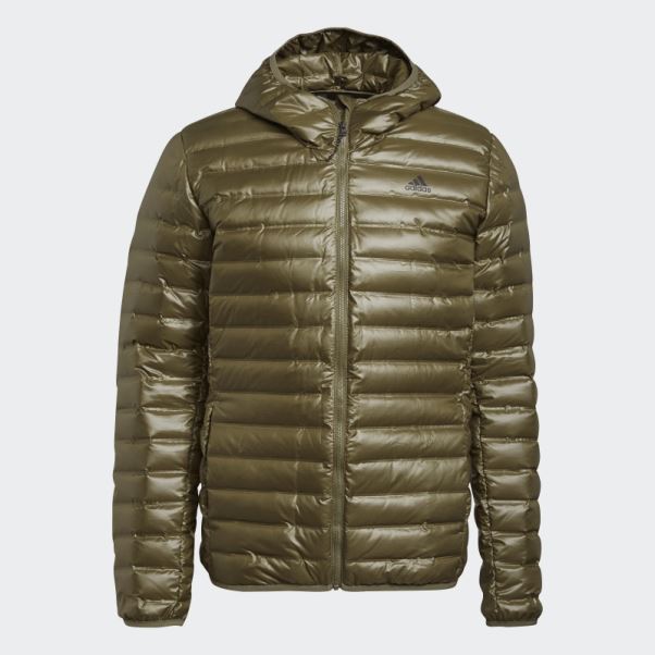 Doudoune à Capuche Adidas Olive Varilite