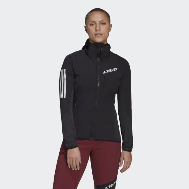 Veste à Capuche Adidas Techrock Flooce Wind Noir