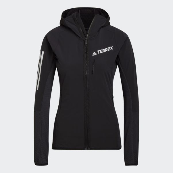 Veste à Capuche Adidas Techrock Flooce Wind Noir