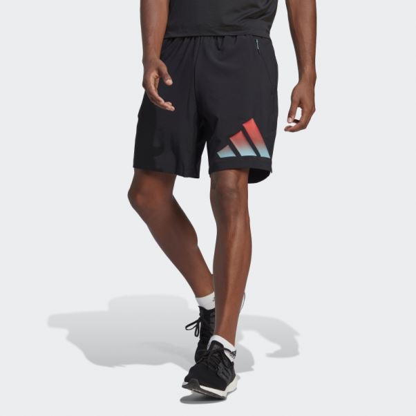 Short D'entraînement Adidas Train Icon 3 Bandes Noir