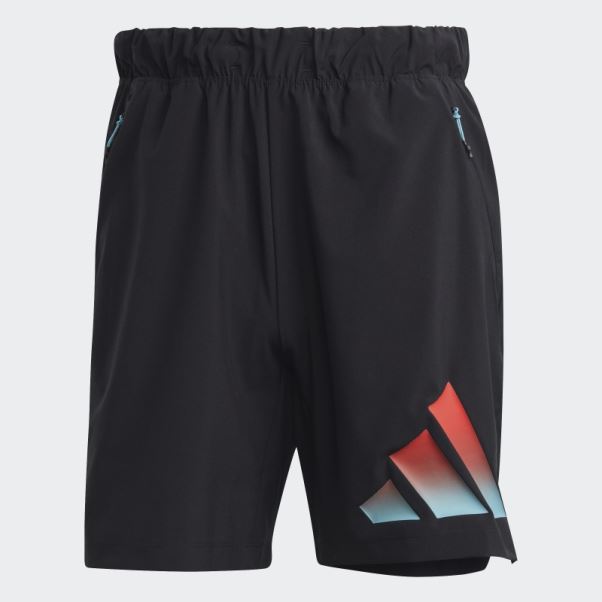 Short D'entraînement Adidas Train Icon 3 Bandes Noir