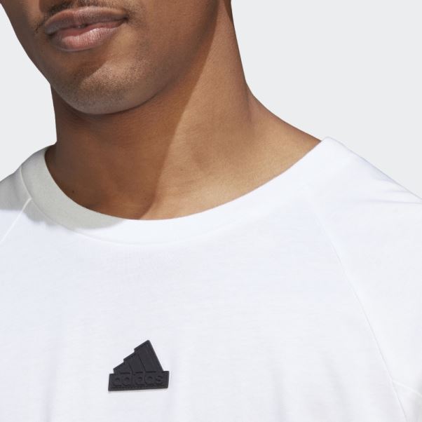 T-shirt à Manches Longues Adidas Future Icons à 3 Bandes Blanc