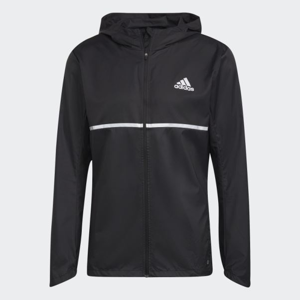 Adidas Possède La Veste De Course Noir