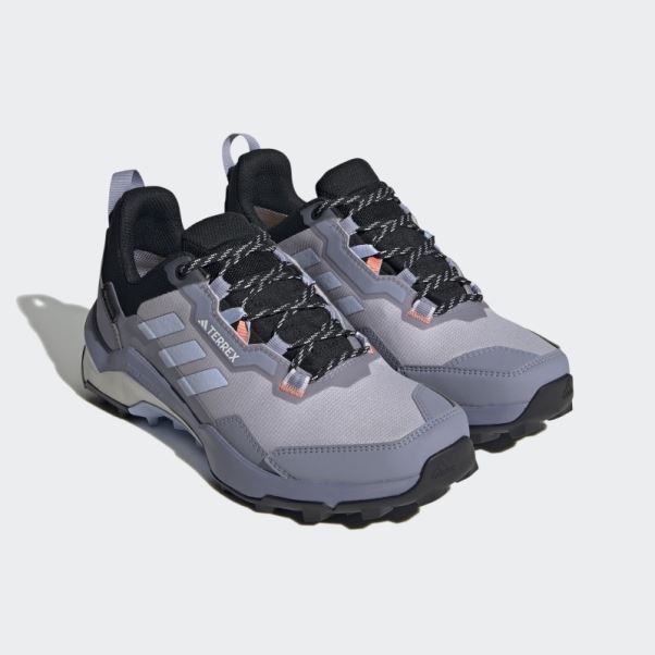 Chaussures De Randonnée Adidas Argent Violet Terrex Ax4 Gore-tex