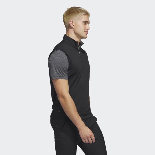 Adidas High 1/4-zip Pull Gilet Noir