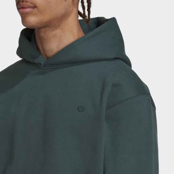 Sweat à Capuche Adidas Adicolor Contempo Vert Minéral