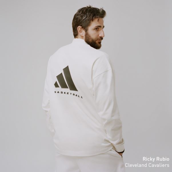 Sweat Adidas Basketball Crew Blanc Chaud