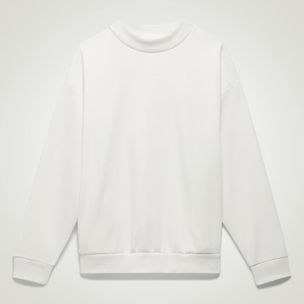 Sweat Adidas Basketball Crew Blanc Chaud