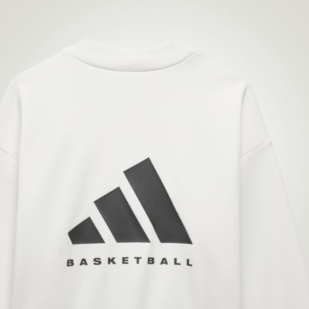 Sweat Adidas Basketball Crew Blanc Mode