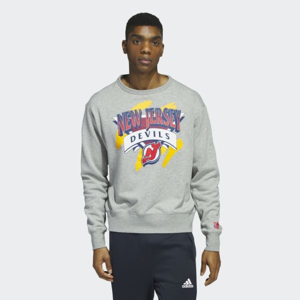 Sweat Gris Moyen Diables Vintage Crew Adidas
