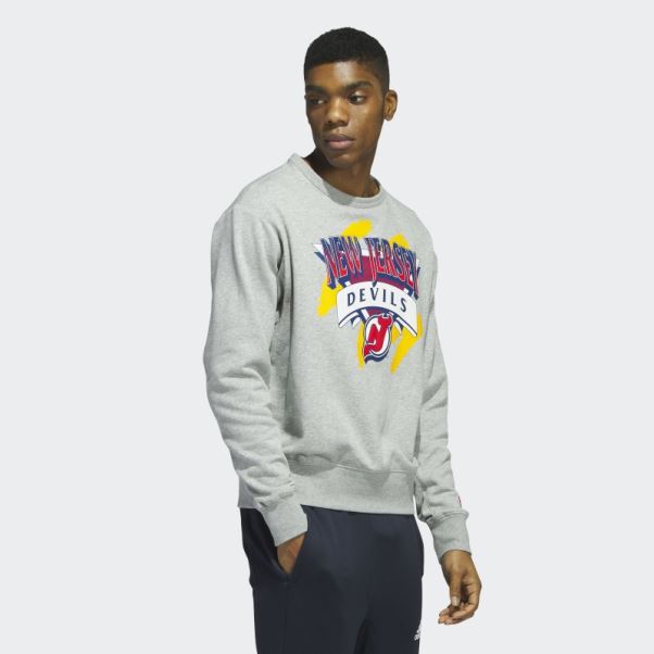 Sweat Gris Moyen Diables Vintage Crew Adidas
