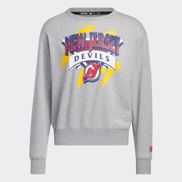Sweat Gris Moyen Diables Vintage Crew Adidas