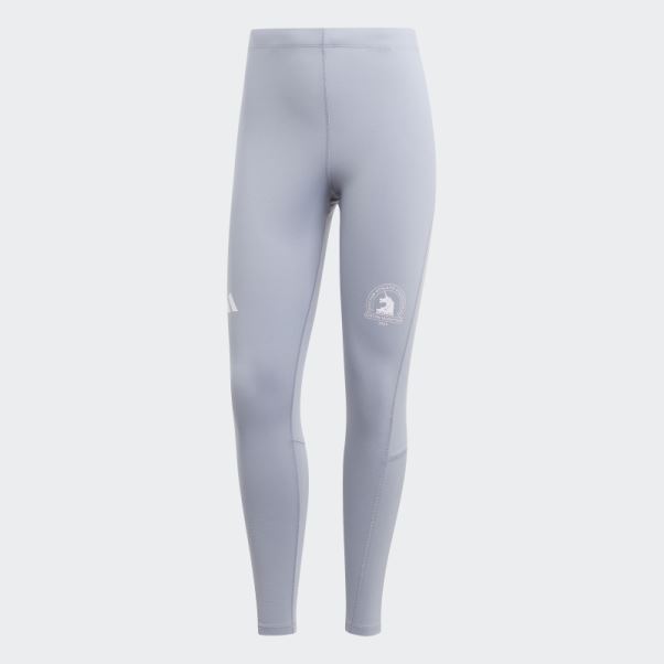 Boston Marathon 2023 Warm Long Running Tights Argent Violet Adidas