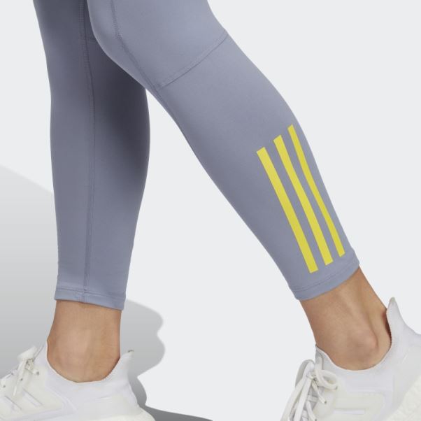 Boston Marathon 2023 Warm Long Running Tights Argent Violet Adidas