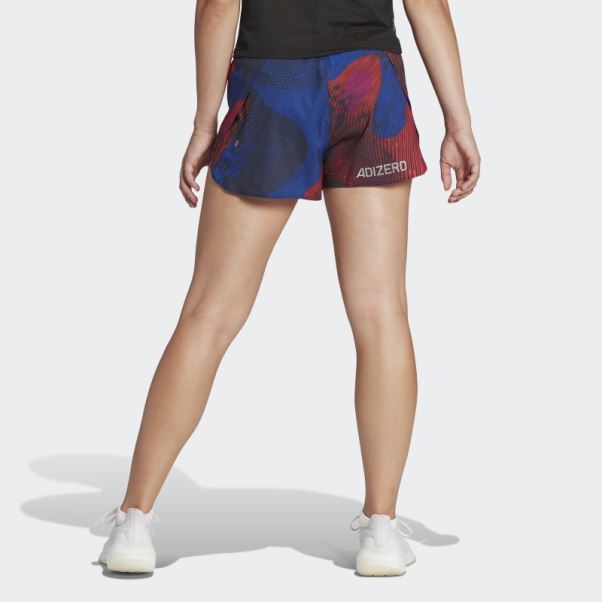 Short Fendu Adidas Adizero Running Fuchsia