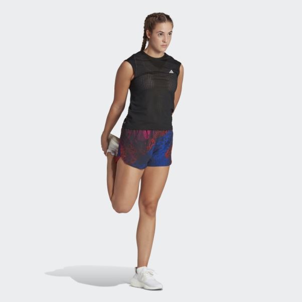 Short Fendu Adidas Adizero Running Fuchsia