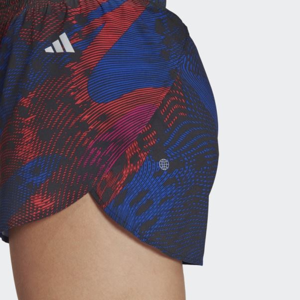 Short Fendu Adidas Adizero Running Fuchsia