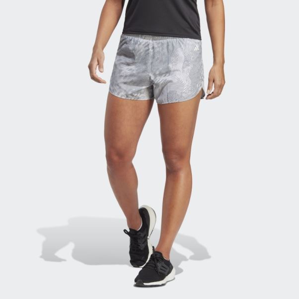 Adizero Running Split Shorts Adidas Blanc