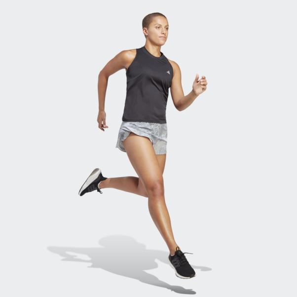 Adizero Running Split Shorts Adidas Blanc